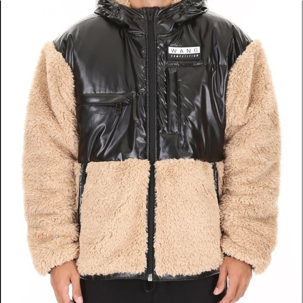 Alexander wang jacket with faux fur Khaki - Picture 2 of 3
